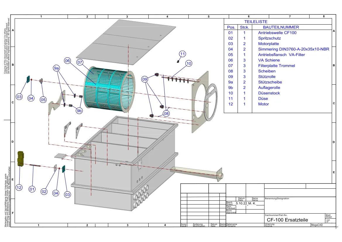 EPS CF100 Combi-Trommelfilter — Ansicht 10